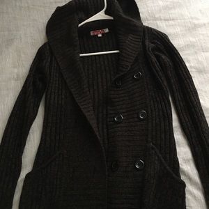 Brown knitted jacket